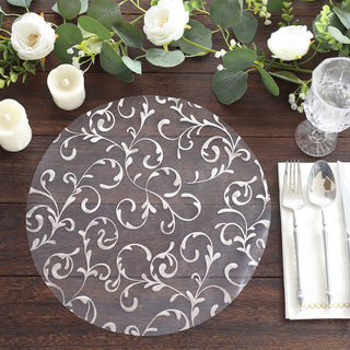 Add Elegance to Your Table with Metallic Silver Sheer Organza Placemats