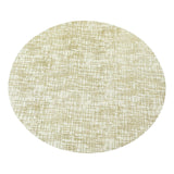 50-Pack Table Placemats Glitter Design Metallic Gold Round - Mesh Polyester#whtbkgd_99