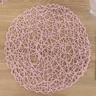 <h3 style="margin-left:0px;"><strong>Beautiful Blush Woven Fiber Disposable Placemats</strong>