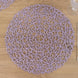 6 Pack Lavender Lilac Woven Fiber Disposable Placemats, Round Table Mats 15inch