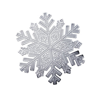 Create a Winter Wonderland with Silver Metallic Snowflake Placemats