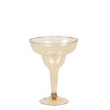 20-Pack Plastic Margarita Glasses Amber Gold - Sturdy Disposable Glasses for Pina Coladas#whtbkgd