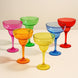 48-Pack 10oz Plastic Margarita Glasses - Assorted Colors, Reusable Cocktail Cups for Parties, Fiesta