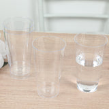 12 Pack Clear Plastic Cups Drinking Tumblers, 17oz Disposable Party Cups - 5.5inch