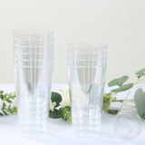 12 Pack Clear Plastic Cups Drinking Tumblers, 17oz Disposable Party Cups - 5.5inch