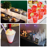 12 Pack Clear Plastic Cups Drinking Tumblers, 17oz Disposable Party Cups