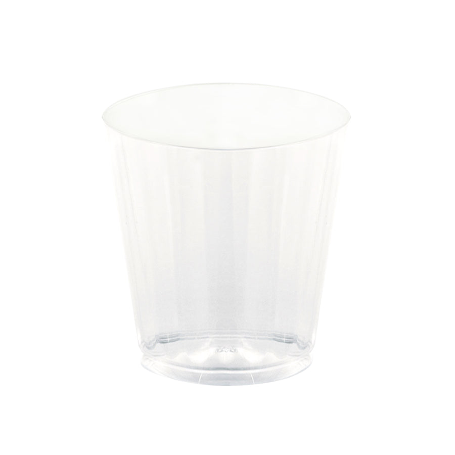 25 Pack | 9oz Crystal Clear Disposable Cocktail Glasses With Rounded Rims#whtbkgd
