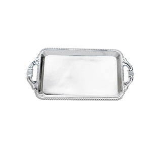Convenient and Stylish Silver Mini Rectangular Serving Platter