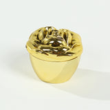 20 Pack Gold Vintage Rose Plastic Favor Boxes With Lids, Small Trinket Jewelry Keepsake