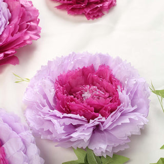 Create a Memorable Event with Our Lavender Giant Carnation 3D Paper Flowers
