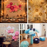 Decorative paper flower wall backdrops for elegant wedding and party decor