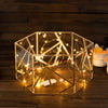 10x5inch Clear / Gold Acrylic Hexagonal Cake Box Stand With Hollow Bottom
