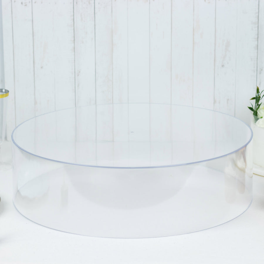 18inch Round Acrylic Transparent Fillable Display Box Cake Stand