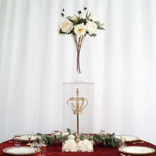 Versatile and Functional: The Transparent Pedestal Riser for Weddings and Parties
