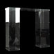 46"x12" Clear Acrylic Table Top Bridge for Rectangular Pillar Pedestal Stands, 4mm Thick Plexiglass Connector Plate with Protective Film