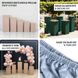 Spandex rectangle pillar prop covers for all occasions, featuring high elasticity and secure fit.
