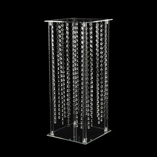 Versatile Clear Pillar Vase for Wedding Table Centerpieces