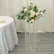 40inch Heavy Duty Acrylic Flower Pedestal Stand with Hanging Crystal Beads