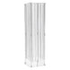 40inch Heavy Duty Acrylic Flower Pedestal Stand with Hanging Crystal Beads#whtbkgd