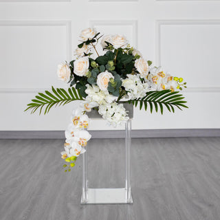 Elegant and Versatile: 16" Clear Acrylic Wedding Table Centerpiece Vase