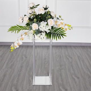 Elegant and Versatile: 24" Clear Acrylic Wedding Table Centerpiece Vase