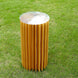 Gold Cylinder Display Column Stand, Pillar Pedestal Stand With Top Plate