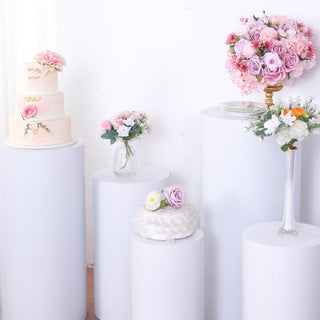 Versatile White Round Metal Display Stands for Every Occasion