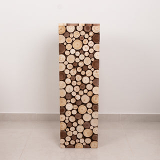 <h3 style="margin-left:0px;"><strong>Rustic Wooden Slices Pillar Prop Pedestal Stand</strong>