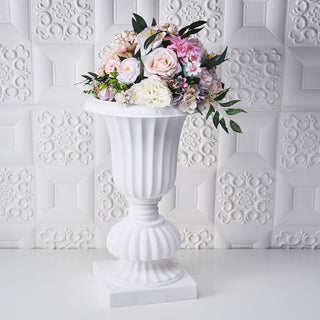 Elegant White Urn Planter for Stunning Floral Displays