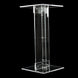 24inch Heavy Duty Acrylic Flower Pedestal Stand with Square Bases