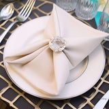 4 Pack Big Crystal Diamond Metal Napkin Holders, Bling Rhinestone Napkin Rings