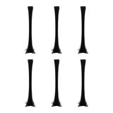 6 Pack | 24" Black Eiffel Tower Glass Flower Vase