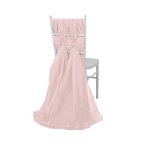5 Pack | 22x78 Blush | Rose Gold DIY Premium Designer Chiffon Chair Sashes