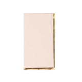 50 Pack Blush Soft 2 Ply Disposable Party Napkins with Gold Foil Edge#whtbkgd