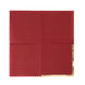 50 Pack Burgundy Disposable Cocktail Napkins with Gold Foil Edge#whtbkgd