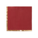 50 Pack Soft Burgundy 2 Ply Disposable Cocktail Napkins with Gold Foil Edge, Paper#whtbkgd