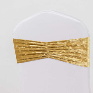 Create a Memorable Event with Premium Crushed Velvet Chair Sashes