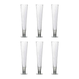 12 Pack Clear Heavy Duty Trumpet Glass Vases 20inch#whtbkgd