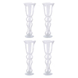 4 Pack | 20" Pilsner Curved Trumpet Glass Florist Vases