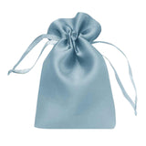 12 Pack 4x6inch Dusty Blue Satin Drawstring Wedding Party Favor Gift Bags#whtbkgd