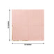 50 Pack Soft Dusty Rose 2 Ply Disposable Cocktail Napkins with Gold Foil Edge, Disposable