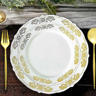 Create a Glamorous Tablescape with Gold Embossed Plates