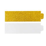 50 Pack Gold Glitter Paper Napkin Holders, 1.5inch Disposable Napkin Rings