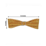 5 Pack | Gold Metallic Shimmer Tinsel Spandex Chair Sashes