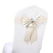 5 Pack | Ivory | Reversible Chair Sashes with Buckle | Double Sided Pre-tied Bow Tie Chair Bands | S