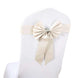 5 Pack | Ivory | Reversible Chair Sashes with Buckle | Double Sided Pre-tied Bow Tie Chair Bands | S