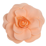 4 Pack | 12inch Large Blush / Rose Gold Real Touch Artificial Foam DIY Craft Roses#whtbkgd