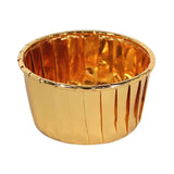 50 Pack Metallic Gold Foil Baking Cake Cups, 3oz Dessert Muffin Cupcake Liners#whtbkgd