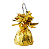 6 Pack | 5inch Metallic Gold Foil Tassel Top Party Balloon Weights, 5.5oz#whtbkgd