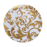 10 Pack Metallic Gold Sheer Organza Dining Table Mats with Swirl Foil Floral Design#whtbkgd